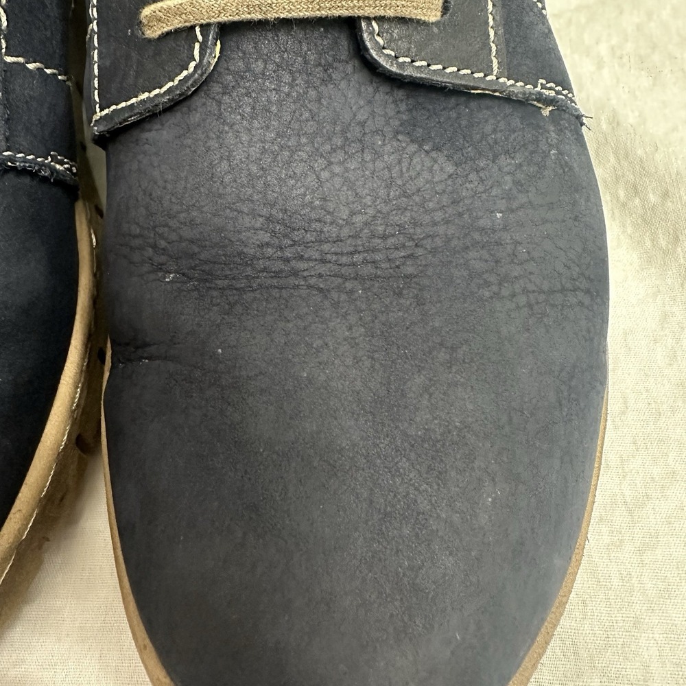 41 Josef Seibel Steffi 59 Waterproof Navy Blue Leather Casual Sneaker 10 Womens - Picture 5 of 14